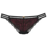 JETTE Rioslip Damen schwarz-rot Gr.36/38