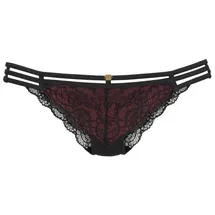 JETTE Rioslip Damen schwarz-rot Gr.36/38