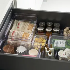 VOW Aufbewahrungsbox Compact Clear Slim 29,1 x 9,4 x 6,1 cm 1-tlg. transparent