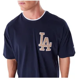 New Era Wrld Sries Drp Shldr Los Angeles Dodgers Kurzarm-t-shirt - Navy - S