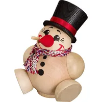 Seiffener Volkskunst Kugelräuchermann Cool-Man mit Schal 11 cm