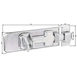 GAH Alberts Sicherheits-Schlossriegel 120 x 45 mm