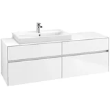 Villeroy & Boch Collaro Waschbeckenunterschrank C02600DH 160 x 55 cm Glossy White