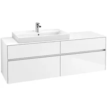 Villeroy & Boch Collaro Waschbeckenunterschrank C02600DH 160 x 55 cm Glossy White