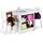 Relaxdays Kindersitzgruppe Albus 46 x 75 x 56 cm Holz lackiert weiß