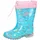 LICO Power Blinky Gummistiefel Türkis/Rosa 28