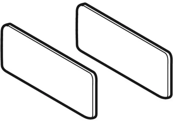 Geberit Set Deckkappen für Schublade Acanto Apothekerschrank, 243806001 243806001