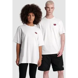 T-Shirt Herren arena Studio Grafik Print - White-flower - XL