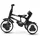 Qplay - Rito+ QP200.08 Evolutives Dreirad, zusammenklappbar, 3-in-1, Kinder-Dreirad EVA PLUS grau
