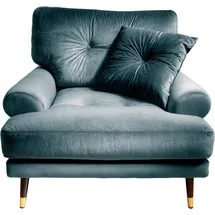 trends by hg »TOKIO« in Microfaser mit hochwertigem Holz/Metallfuß