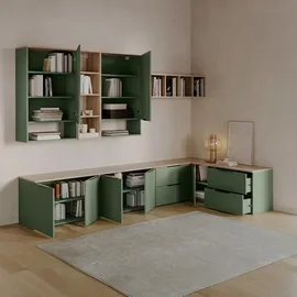 livinity® WOHNWAND Piave Grün 2 Teile