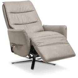 Polsteria Sessel Sitzgefühl Leder Light Grey