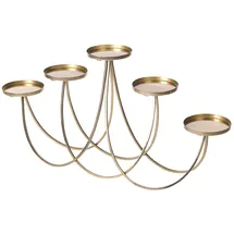 Beliani Kerzenständer BUARAN Metall 38 cm Gold