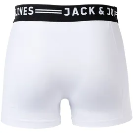 JACK & JONES Trunks white/white S 3er Pack