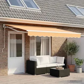 vidaXL Markise Sand 5 x 3 m weiß