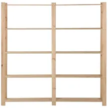 vidaXL Lagerregal Massivholz 170x28,5x170 cm Braun