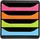Exacompta Schubladenbox Big Box 27,8 x 34,7 x 26,7 cm 4-tlg. mehrfarbig