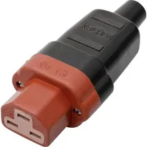 Kalthoff 444002 Warmgeräte-Steckverbinder 444 Gesamtpolzahl: 2 + PE 16A Schwarz, Rot 1St.
