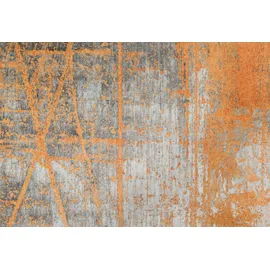 Wash+Dry Rustic 140 x 200 cm grau/orange