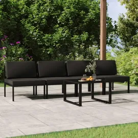 vidaXL Garten-Lounge-Set 5-tlg. anthrazit