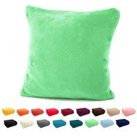 Heimtexland ® Flanell Kuschel Kissen Super Soft Dekokissen Plüsch