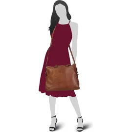 Harold's Submarine Handtasche Leder 38 cm Laptopfach braun