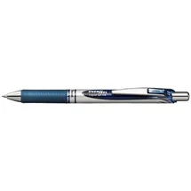 Pentel EnerGel BL77 Gelschreiber schwarz-blau/silber 0,35 mm, Schreibfarbe: blau,