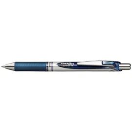 Pentel EnerGel BL77 Gelschreiber schwarz-blau/silber 0,35 mm, Schreibfarbe: blau,
