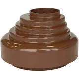 Inefa Fallrohr Verbindungsstück PVC DN 50 zu Abfluss Braun Dachentwässerung