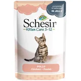 Schesir Kittenpflege Nassfutter Huhn in Gelee 85 g