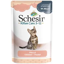 Schesir Kittenpflege Nassfutter Huhn in Gelee 85 g