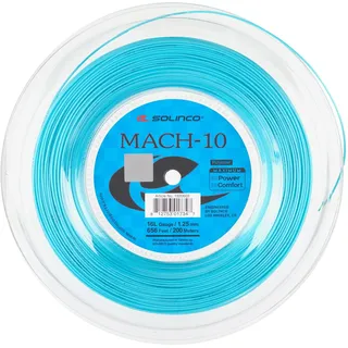 Solinco Tennissaite Mach-10 (Haltbarkeit+Power) blau 200m Rolle