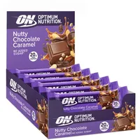 Optimum Nutrition Proteinriegel Nutty Chocolate Caramel 10 x 70 g