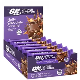 Optimum Nutrition Proteinriegel Nutty Chocolate Caramel 10 x 70 g