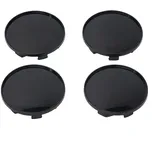 4-teiliges Set Auto Radnabenkappen, schwarz, 69 mm Außendurchmesser, aus ABS-Kunststoff, einfache Installation