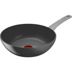 Tefal Wok »Renew On Wokpfanne Induktion Ø 28 cm«, Aluminium, (1 tlg.), umweltfreundlich recycelt, Thermo-Signal, für alle Herdarten Tefal Grau