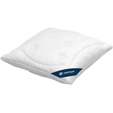 casimum 3-Kammer-Kissen, Kopfkissen 80x80 cm, 100% Kamelflaum (Außen), stützender Federnkern zur Druckentlastung, allergikerfreundlich, für Rücken- und Seitenschläfer
