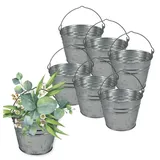 GarPet Putzeimer 5 Liter Silber 6 St.