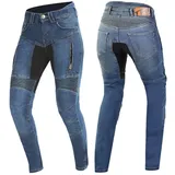 Trilobite Parado Skinny Fit Damen Motorradjeans blau - 34/32