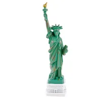 Kremers Schatzkiste Freiheitsstatue 22 cm grün Polyresin handbemalt Statue of Liberty Miniatur Skulptur 22x5,5x5cm I Innenbereich Deko Figur New York Souvenir Geschenkidee