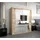 abiks möbel Schwebetürenschrank MONACO 180 x 200 x 62 cm Eiche