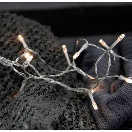 Lex LED Lichterkette Batterie 10 LEDs warmweiß - Transparent