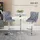 Homcom Barhocker-Set-46L x 55B x 123H cm-Grau+Silber | Gr.: onesize
