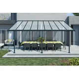 CANOPIA Terrassenüberdachung Olympia 5,46 x 3 m grau