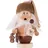 Artist Unknown Räuchermann Weihnachtsmann 14 cm braun