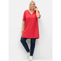 sheego Longshirt in erdbeere | Gr.: 44-46