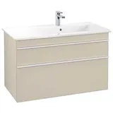 Villeroy & Boch Villeroy und Boch Venticello Waschtisch-Unterschrank A92802VK 95,3 x 59 x 50,2 cm, Becken rechts, Griff White, soft grey