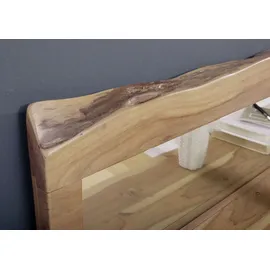 Massivmoebel24 Wandregal 121 x 22 x 38 cm Beige