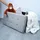 Intirilife Sitzhocker Faltbare Sitzbank 76 x 38 x 38 cm Fels Grau