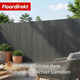 casa pura Sichtschutzelement 100 x 500 cm Grau PVC